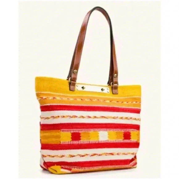 Patricia Nash Handbags - PATRICIA NASH Chennai Hand Loomed Woven Cotton Tote/Shoulder Bag/Compute…